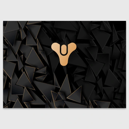 Поздравительная открытка Destiny golden poly