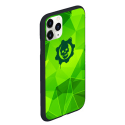 Чехол для iPhone 11 Pro Max матовый Gears of War green poly - фото 2