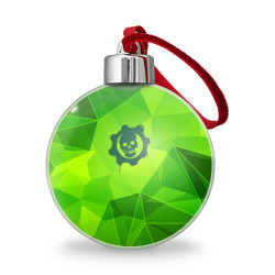 Ёлочный шар Gears of War green poly