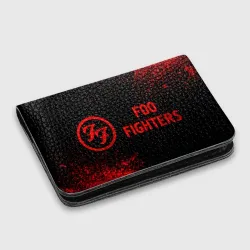 Картхолдер с принтом Foo Fighters - red gradient по-горизонтали