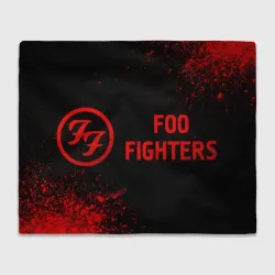 Плед 3D Foo Fighters - red gradient по-горизонтали