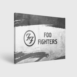 Холст прямоугольный Foo Fighters - white gradient по-горизонтали