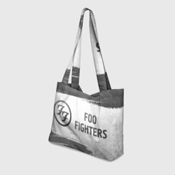 Пляжная сумка 3D Foo Fighters - white gradient по-горизонтали - фото 2