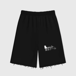 Женские шорты oversize футер хлопок Аниме Глаза Канеки Кен Токийский Гуль