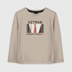 Детский лонгслив хлопок Hitman - штрих код 