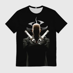 Мужская футболка 3D Хитман - 47