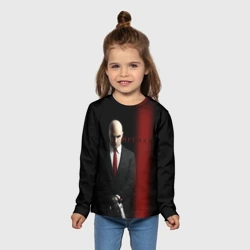 Детский лонгслив 3D Агент Hitman - фото 2