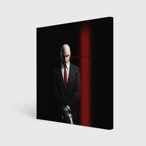 Холст квадратный Агент Hitman