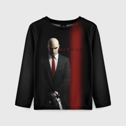 Детский лонгслив 3D Агент Hitman