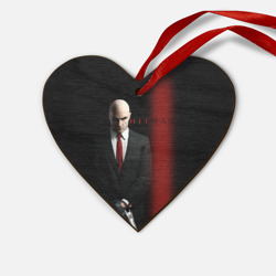 Деревянная игрушка Сердце Агент Hitman