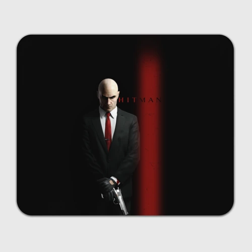 Прямоугольный коврик для мышки Агент Hitman