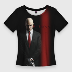 Женская футболка 3D Slim Агент Hitman