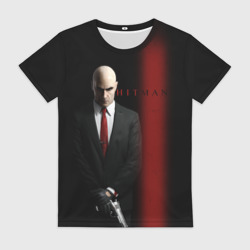 Женская футболка 3D Агент Hitman