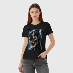 Женская футболка хлопок Batman - catwoman - фото 2