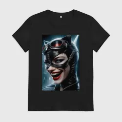 Женская футболка хлопок Batman - catwoman