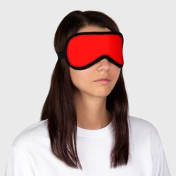 Маска для сна 3D Ярко красный алый - фото 2