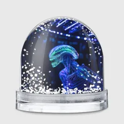 Игрушка Снежный шар Чужой с неоновой окраской