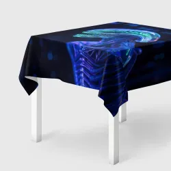 Скатерть 3D Чужой с неоновой окраской