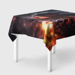 Скатерть 3D Голова Чужого из космоса