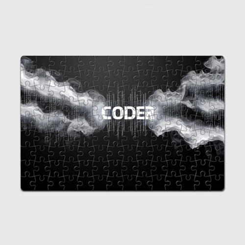 Головоломка Пазл магнитный 126 элементов Coder белый дым