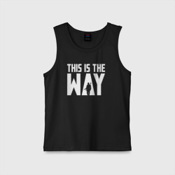 Детская майка хлопок This is the way Mandalorian