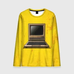 Мужской лонгслив 3D Электронная вычислительная машина