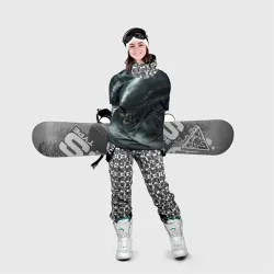 Накидка на куртку 3D Чужой с открытой пастью  - фото 2