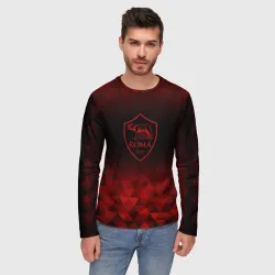 Мужской лонгслив 3D Roma red poly - фото 2