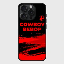 Чехол силиконовый для Apple iPhone 15 Pro Мax матовый Cowboy Bebop - red gradient посередине