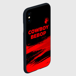 Чехол для iPhone XS Max матовый Cowboy Bebop - red gradient посередине - фото 2