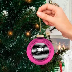 Ёлочный шар стеклянный/пластиковый 404 в дыму - фото 2