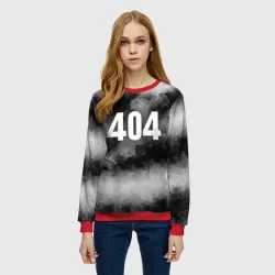 Женский свитшот 3D 404 в дыму - фото 2
