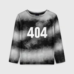 Детский лонгслив 3D 404 в дыму