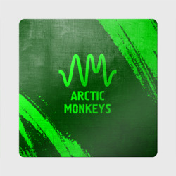 Магнит виниловый Квадрат Arctic Monkeys - green gradient