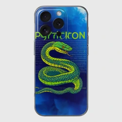 Чехол для iPhone 16 Pro Max силиконовый с защитой камеры Язык программирования Python 