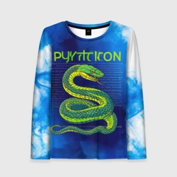 Женский лонгслив 3D Язык программирования Python 