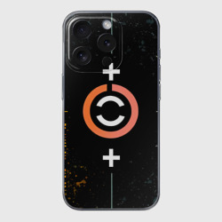 Чехол для iPhone 15 Pro силиконовый с защитой камеры С++