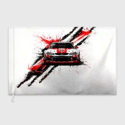 Флаг 3D Гоночный автомобиль