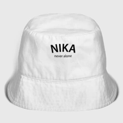 Детская панама хлопок Nika never alone - motto