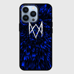Чехол для iPhone 13 Pro Watch Dogs blue energy