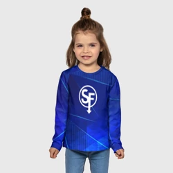 Детский лонгслив 3D Sally Face blue poly - фото 2