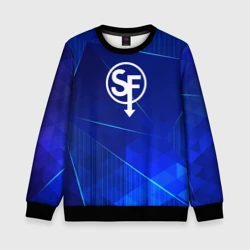 Детский свитшот 3D Sally Face blue poly