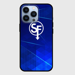 Чехол для iPhone 13 Pro Sally Face blue poly