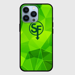 Чехол для iPhone 13 Pro Sally Face green poly