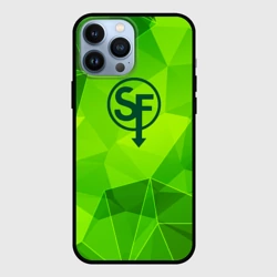 Чехол для iPhone 13 Pro Max Sally Face green poly
