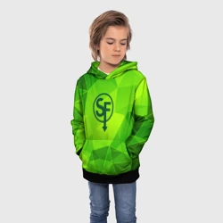 Детская толстовка 3D Sally Face green poly - фото 2