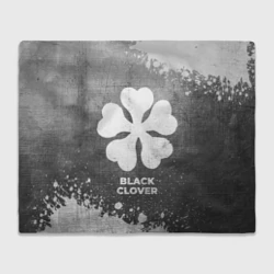 Плед 3D Black Clover - grey gradient