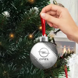 Ёлочный шар Opel - white gradient - фото 2