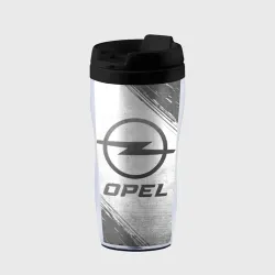 Термокружка-непроливайка Opel - white gradient