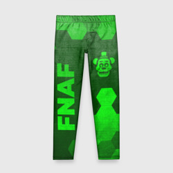 Детские леггинсы 3D FNAF - green gradient вертикально